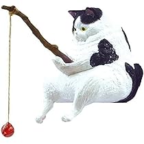 Amazon.co.jp: HeroNeo 釣り猫 置物 釣り猫の装飾品 子猫釣り置物 水槽